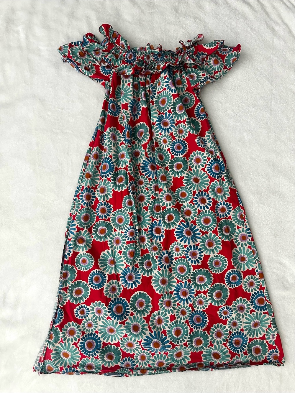 La DoubleJ Breakfast Crazy Daisy Maxi Dress Size medium - Picture 4 of 15